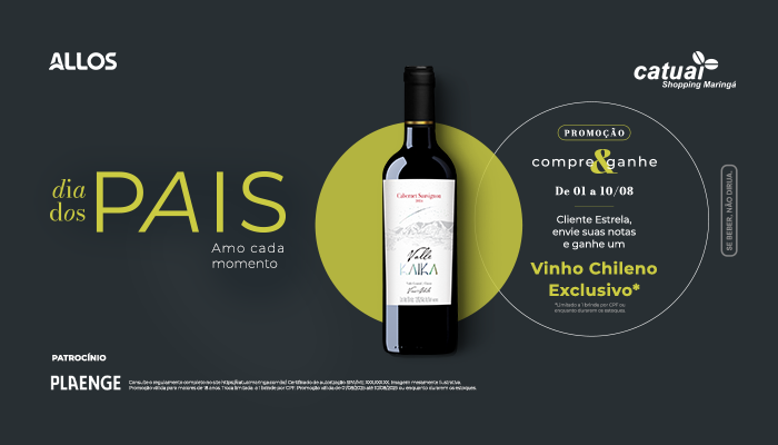 Compre e ganhe um Vinho Valle Kaika Classic